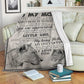 Lion I Love You To The Moon And Back Flannel Blanket For Cozy Bedroom Sofa Decor
