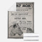 Lion I Love You To The Moon And Back Flannel Blanket For Cozy Bedroom Sofa Decor