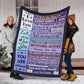 Family I Love You To The Moon And Back Love You Flannel Blanket For Cozy Bedroom Sofa Decor