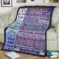 Family I Love You To The Moon And Back Love You Flannel Blanket For Cozy Bedroom Sofa Decor