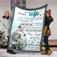 Wolf To My Wife I Love You I Could Live With You Flannel Blanket For Cozy Bedroom Sofa Decor
