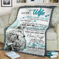 Wolf To My Wife I Love You I Could Live With You Flannel Blanket For Cozy Bedroom Sofa Decor