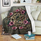 Witch Mystical Floral Flannel Blanket For Cozy Bedroom Sofa Decor