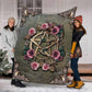 Witch Mystical Floral Flannel Blanket For Cozy Bedroom Sofa Decor