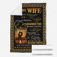 Family To My Wife My Queen Forever Flannel Blanket For Cozy Bedroom Sofa Decor