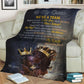 Black Woman We're A Team Afro Couple African American Personalized Flannel Blanket For Cozy Bedroom Sofa Decor