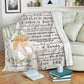 Family The Moment A Child Is Born Personalized Flannel Blanket For Cozy Bedroom Sofa Decor