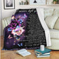 Butterfly Never Left You Memorial Flannel Blanket For Cozy Bedroom Sofa Decor