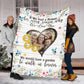 Family If We Had A Flower Custom Photo Flannel Blanket For Cozy Bedroom Sofa Decor