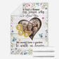 Family If We Had A Flower Custom Photo Flannel Blanket For Cozy Bedroom Sofa Decor