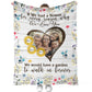 Family If We Had A Flower Custom Photo Flannel Blanket For Cozy Bedroom Sofa Decor