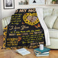 Family I've Only Been With You Personalized Flannel Blanket For Cozy Bedroom Sofa Decor