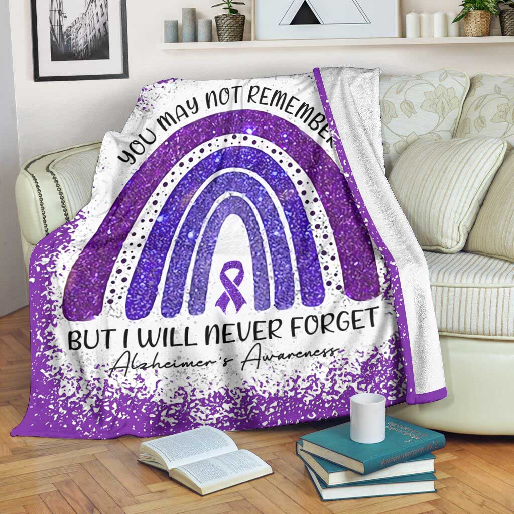 Alzheimer Awareness Flannel Blanket For Cozy Bedroom Sofa Decor