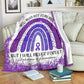 Alzheimer Awareness Flannel Blanket For Cozy Bedroom Sofa Decor
