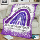 Alzheimer Awareness Flannel Blanket For Cozy Bedroom Sofa Decor
