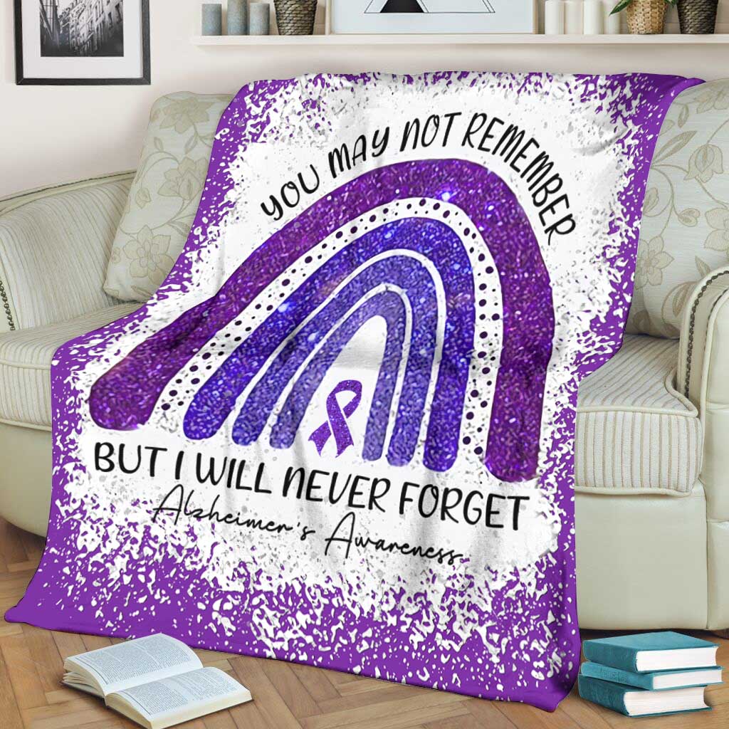 Alzheimer Awareness Flannel Blanket For Cozy Bedroom Sofa Decor