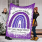 Alzheimer Awareness Flannel Blanket For Cozy Bedroom Sofa Decor