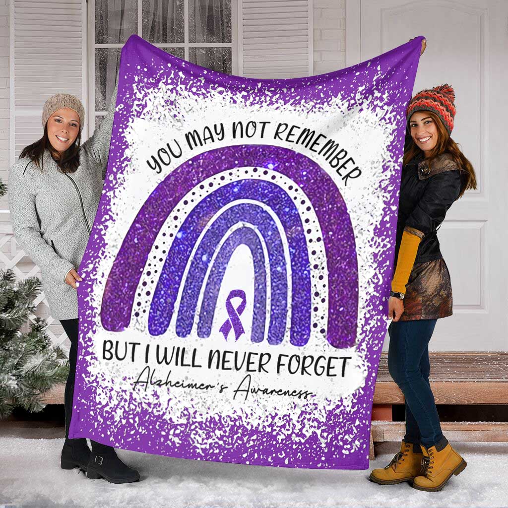 Alzheimer Awareness Flannel Blanket For Cozy Bedroom Sofa Decor