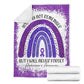 Alzheimer Awareness Flannel Blanket For Cozy Bedroom Sofa Decor