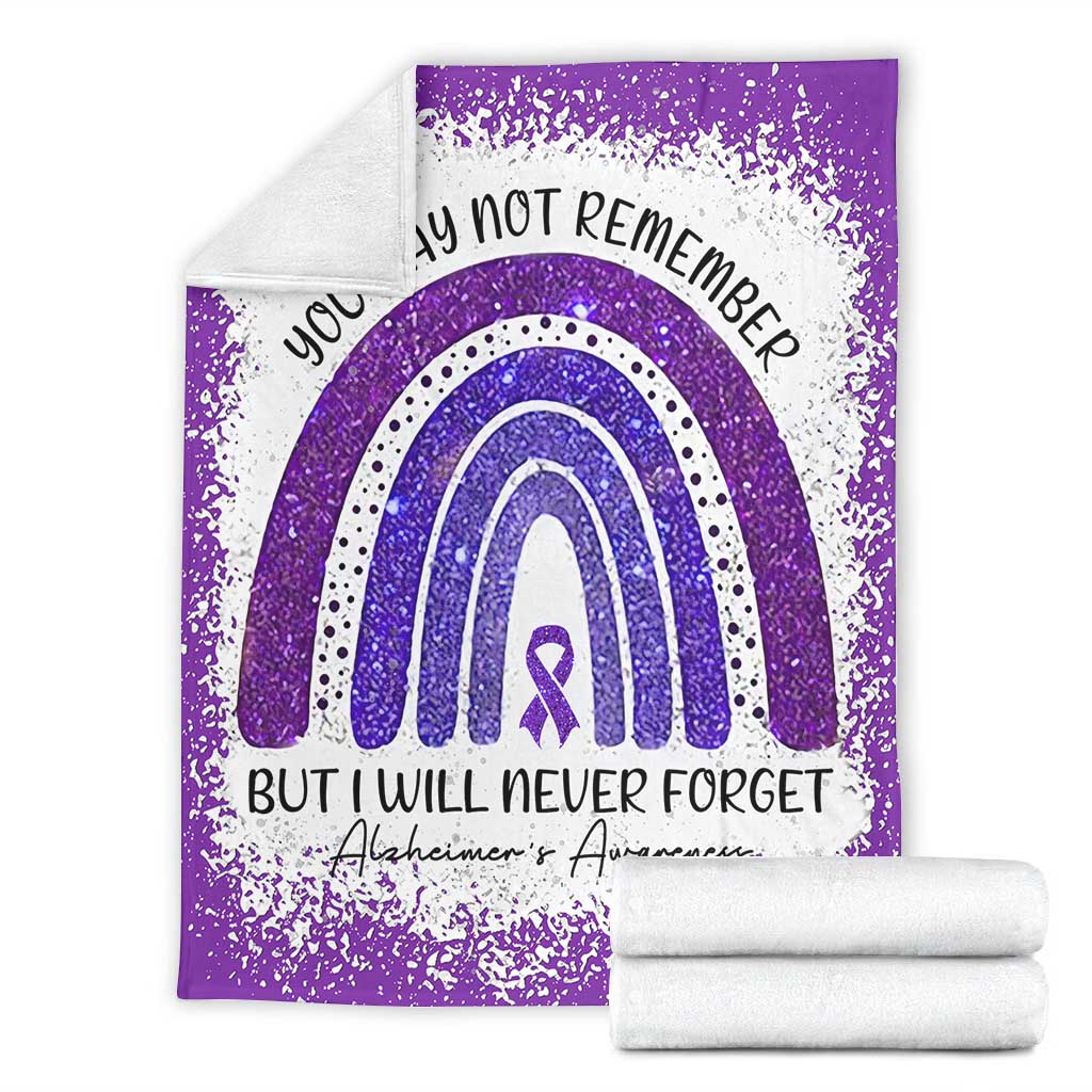 Alzheimer Awareness Flannel Blanket For Cozy Bedroom Sofa Decor