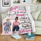 Bestie To My Bestie Personalized Flannel Blanket For Cozy Bedroom Sofa Decor