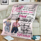 Bestie To My Bestie Personalized Flannel Blanket For Cozy Bedroom Sofa Decor