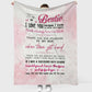 Bestie To My Sister Flannel Blanket For Cozy Bedroom Sofa Decor