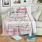 Bestie To My Sister Flannel Blanket For Cozy Bedroom Sofa Decor