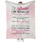 Bestie To My Sister Flannel Blanket For Cozy Bedroom Sofa Decor