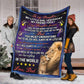 Lion To My Daughter My Little Girl Flannel Blanket For Cozy Bedroom Sofa Decor