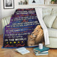 Lion To My Daughter My Little Girl Flannel Blanket For Cozy Bedroom Sofa Decor