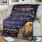 Lion To My Daughter My Little Girl Flannel Blanket For Cozy Bedroom Sofa Decor