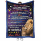 Lion To My Daughter My Little Girl Flannel Blanket For Cozy Bedroom Sofa Decor