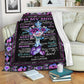 God To My Mom Floral Flannel Blanket For Cozy Bedroom Sofa Decor