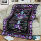 God To My Mom Floral Flannel Blanket For Cozy Bedroom Sofa Decor