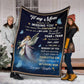 Angel To My Mom And Mother With Butterfly Flannel Blanket For Cozy Bedroom Sofa Decor