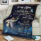 Angel To My Mom Mother Flannel Blanket For Cozy Bedroom Sofa Decor