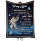 Angel To My Mom And Mother With Butterfly Flannel Blanket For Cozy Bedroom Sofa Decor