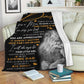 Lion To My Dad Flannel Blanket For Cozy Bedroom Sofa Decor