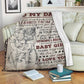 Family To My Dad Flannel Blanket For Cozy Bedroom Sofa Decor