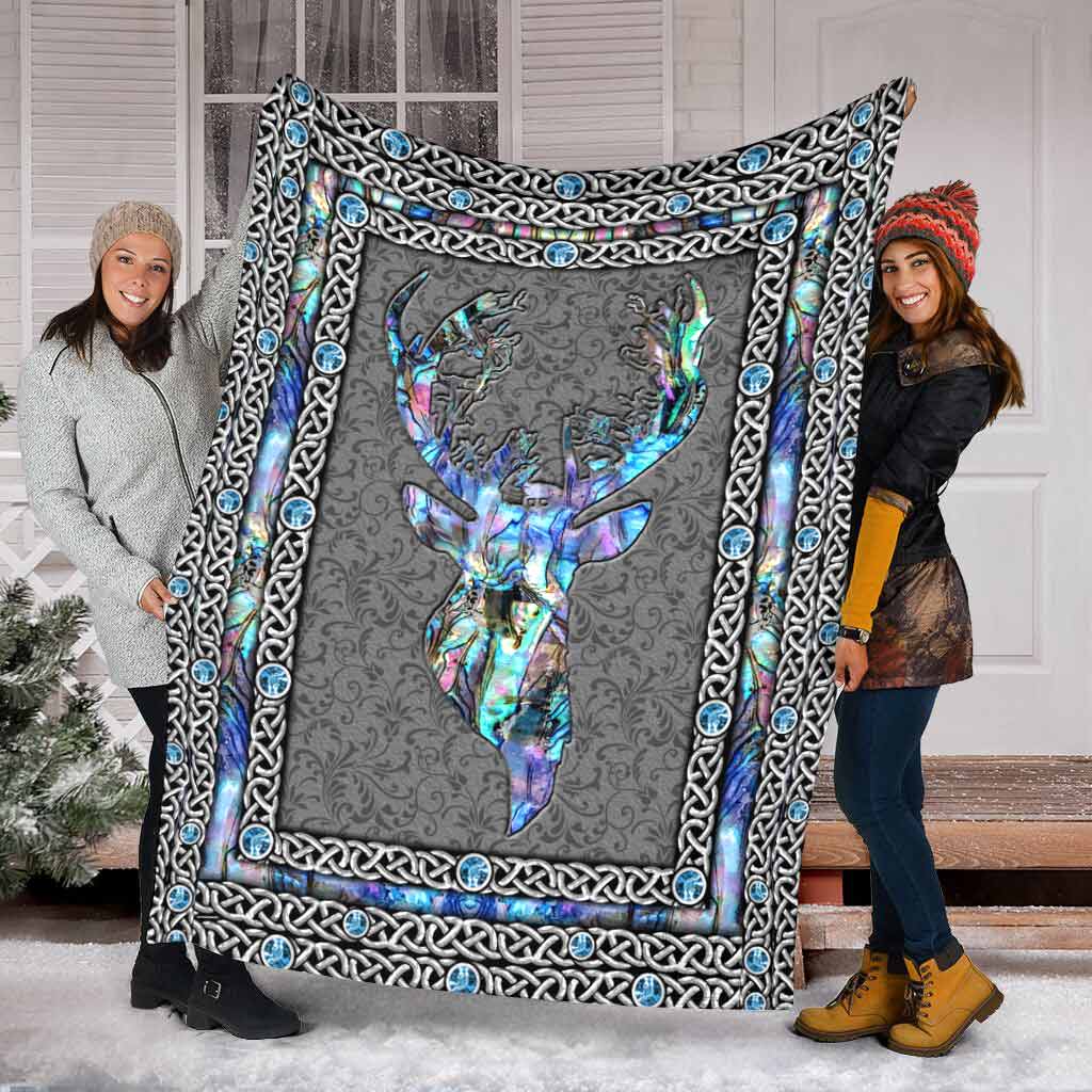 Hunting Deer Love Flannel Blanket For Cozy Bedroom Sofa Decor