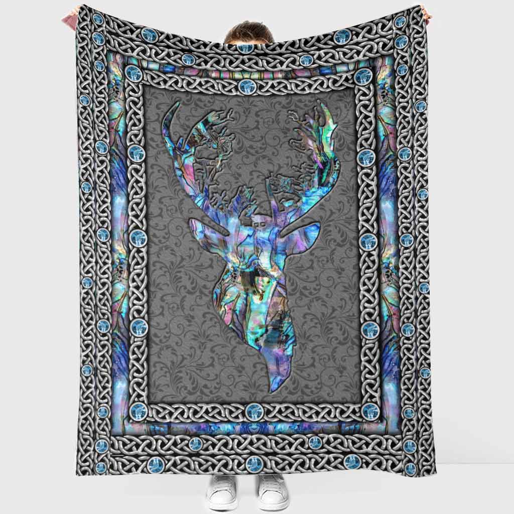 Hunting Deer Love Flannel Blanket For Cozy Bedroom Sofa Decor