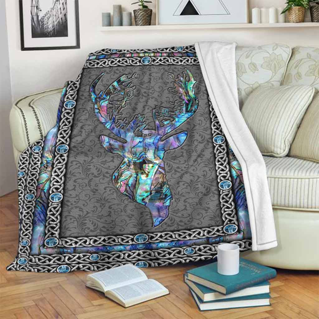 Hunting Deer Love Flannel Blanket For Cozy Bedroom Sofa Decor
