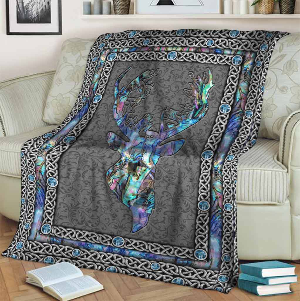 Hunting Deer Love Flannel Blanket For Cozy Bedroom Sofa Decor