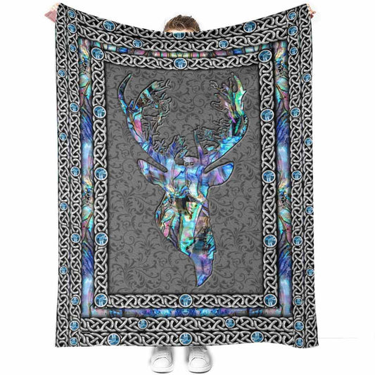 Hunting Deer Love Flannel Blanket For Cozy Bedroom Sofa Decor