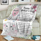 Elephant Happy 1ST Mothers Day And All The Days Ahead Personalized Flannel Blanket For Cozy Bedroom Sofa Decor