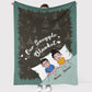 Camping Play All Night Personalized Flannel Blanket For Cozy Bedroom Sofa Decor