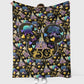 Retro Celebration Cartoon Flannel Blanket For Cozy Bedroom Sofa Decor