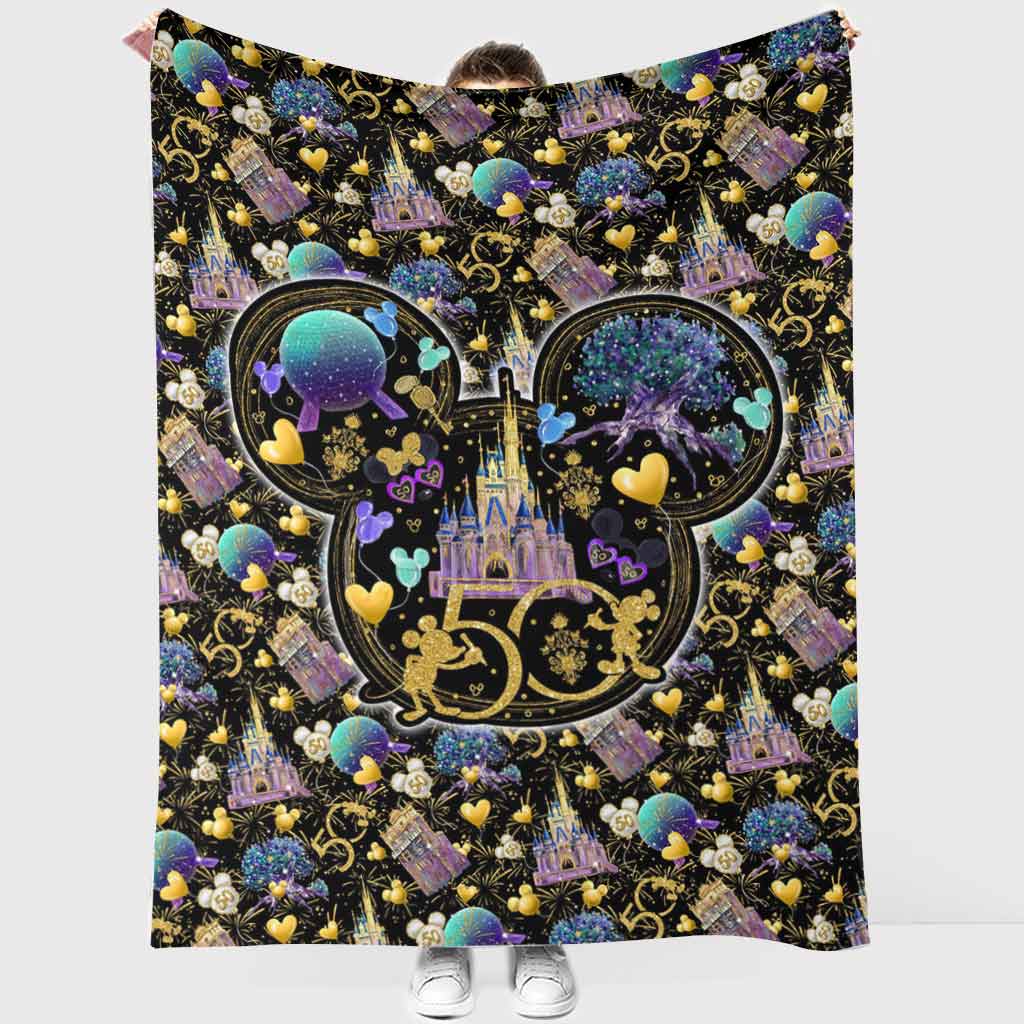 Retro Celebration Cartoon Flannel Blanket For Cozy Bedroom Sofa Decor