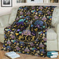 Retro Celebration Cartoon Flannel Blanket For Cozy Bedroom Sofa Decor